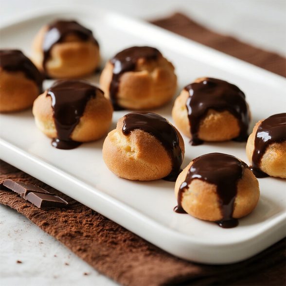 Mini profiterol de chocolate x 100