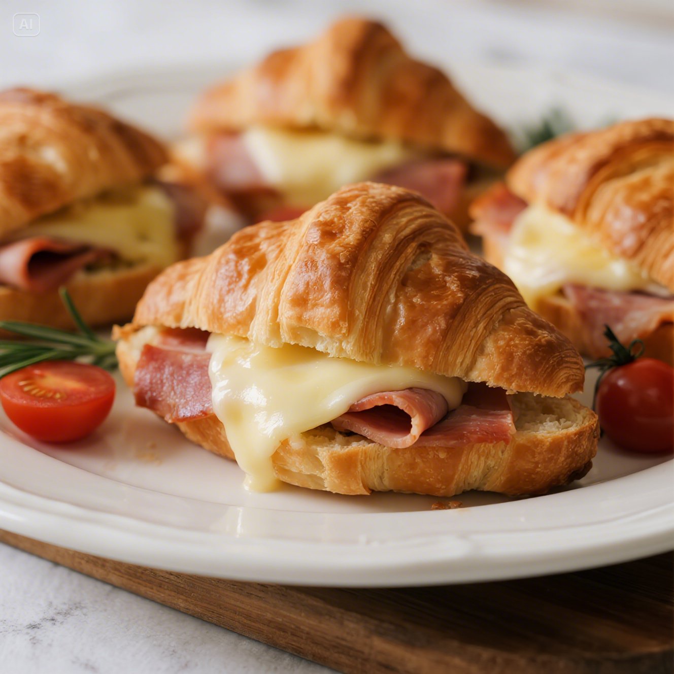 JAMON Y QUESO EN CROISSANT